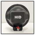 Picture of Spyder 7 Inch HID 4x4 fog lights Black-Red Housing w-wiring W-Switch- Chrome FL-CH-JK7004BR-C