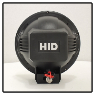 Picture of Spyder 7 Inch HID 4x4 fog lights Black-Red Housing w-wiring W-Switch- Chrome FL-CH-JK7004BR-C