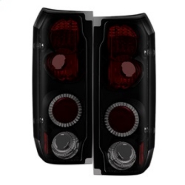 Picture of Spyder Ford F150 87-96-Ford Bronco 88-96 Euro Style Tail Lights Black Smoke ALT-YD-FF15089-BSM