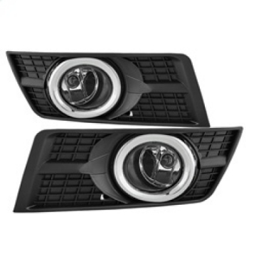 Picture of Spyder Cadillac SRX 2010-2015 OEM Style Fog Lights W-Universal Switch Clear FL-CASRX10-C