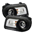 Picture of Spyder Chrysler 300C 05-10 Projector Headlights LED DRL Black High-Low H7 PRO-YD-C300C-DRL-BK