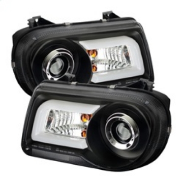 Picture of Spyder Chrysler 300C 05-10 Projector Headlights LED DRL Black High-Low H7 PRO-YD-C300C-DRL-BK