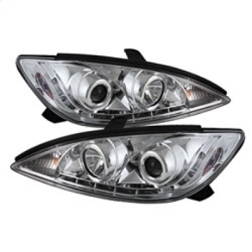 Picture of Spyder Toyota Camry 02-06 Projector Headlights DRL Chrome High H1 Low H1 PRO-YD-TCAM02-DRL-C