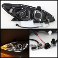Picture of Spyder Toyota Camry 02-06 Projector Headlights DRL Chrome High H1 Low H1 PRO-YD-TCAM02-DRL-C