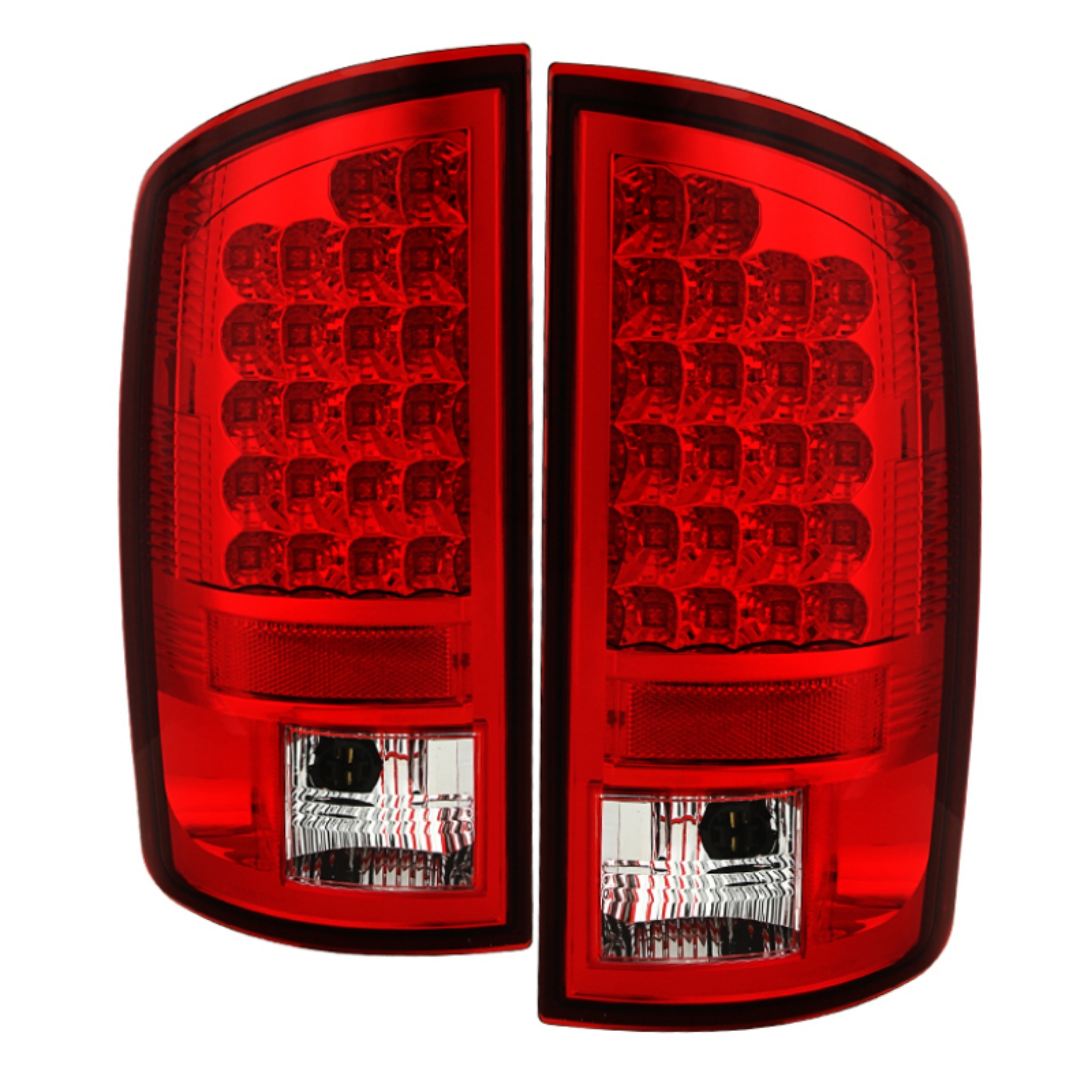 Picture of Spyder Dodge Ram 07-08 1500-Ram 07-09 2500-3500 LED Tail Lights Red Clear ALT-YD-DRAM06-LED-RC