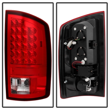 Picture of Spyder Dodge Ram 07-08 1500-Ram 07-09 2500-3500 LED Tail Lights Red Clear ALT-YD-DRAM06-LED-RC