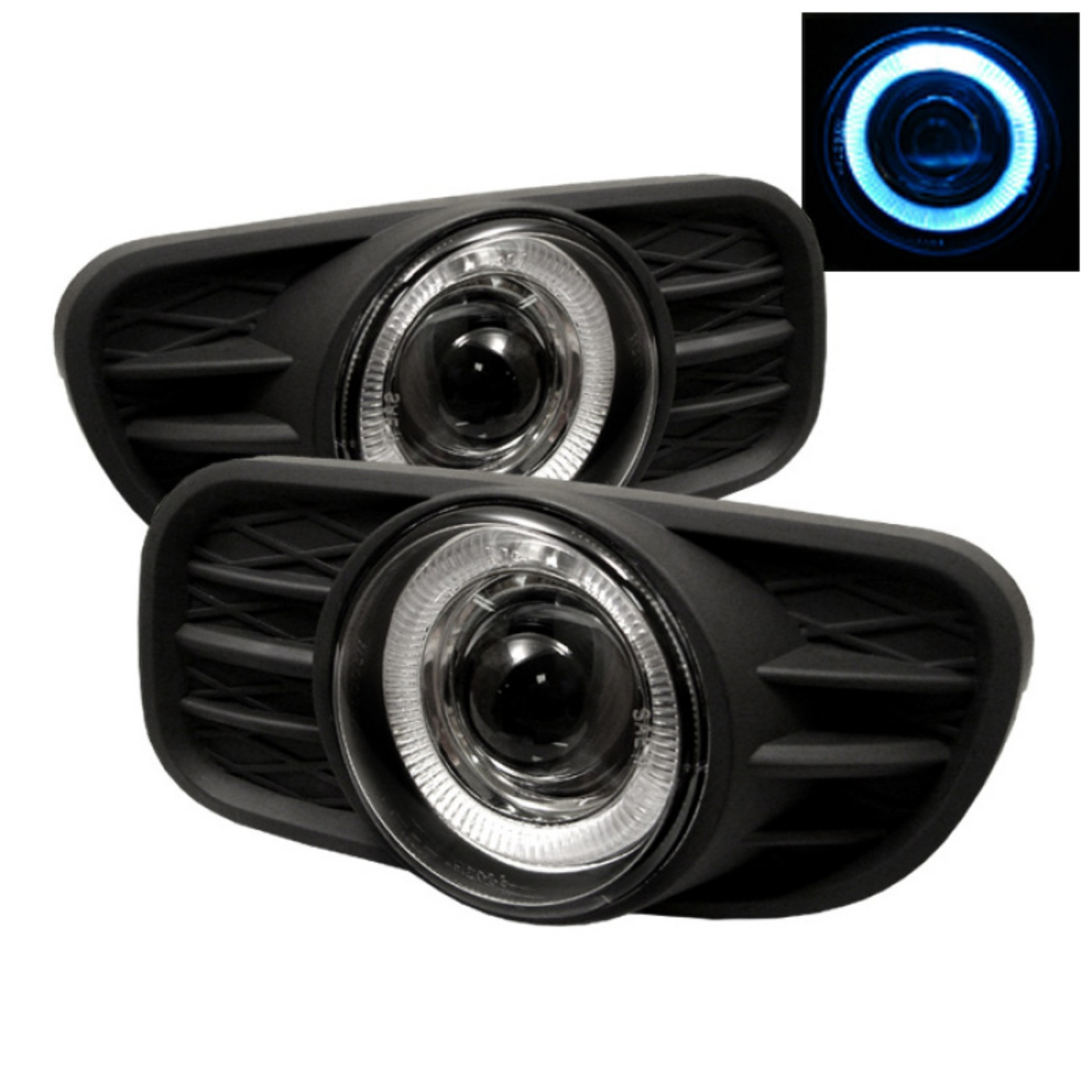 Picture of Spyder Jeep Grand Cherokee 99-04 Halo Projector Fog Lights w-Switch Clear FL-P-JGC99-HL