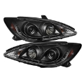 Picture of Spyder Toyota Camry 02-06 Projector Headlights DRL Black High H1 Low H1 PRO-YD-TCAM02-DRL-BK