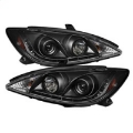 Picture of Spyder Toyota Camry 02-06 Projector Headlights DRL Black High H1 Low H1 PRO-YD-TCAM02-DRL-BK
