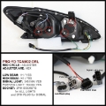 Picture of Spyder Toyota Camry 02-06 Projector Headlights DRL Black High H1 Low H1 PRO-YD-TCAM02-DRL-BK