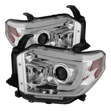 Picture of Spyder Toyota Tundra 2014-2016 Projector Headlights Light Bar DRL Chrome PRO-YD-TTU14-DRL-C
