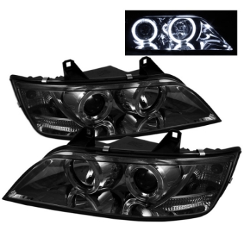 Picture of Spyder BMW Z3 96-02 Projector Headlights LED Halo Smoke High H1 Low H1 PRO-YD-BMWZ396-HL-SM