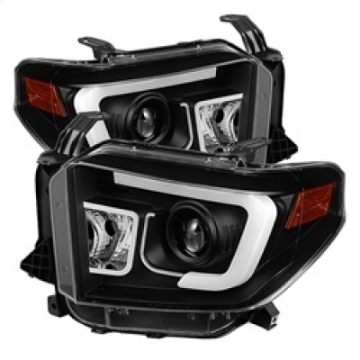 Picture of Spyder Toyota Tundra 2014-2016 Projector Headlights Light Bar DRL Black PRO-YD-TTU14-DRL-BK