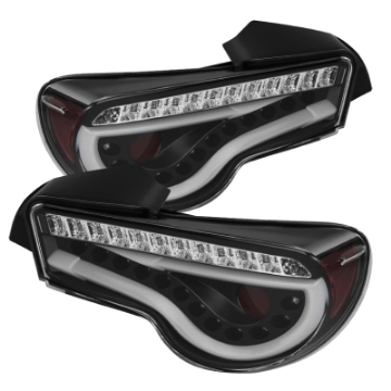 Picture of Spyder Scion FRS 12-14-Subaru BRZ 12-14 Light Bar LED Tail Lights Black ALT-YD-SFRS12-LBLED-BK