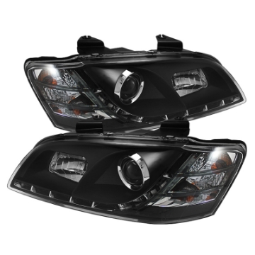Picture of Spyder Pontiac G8 08-09 Projector Headlights DRL Black High H1 Low H7 PRO-YD-PG808-DRL-BK
