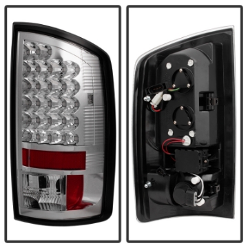 Picture of Spyder Dodge Ram 07-08 1500-Ram 07-09 2500-3500 LED Tail Lights Chrome ALT-YD-DRAM06-LED-C
