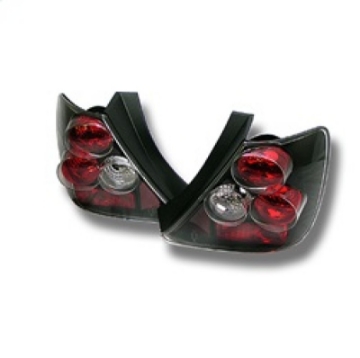 Picture of Spyder Honda Civic Si 03-05 Hatchback 3DR Euro Style Tail Lights Black ALT-YD-HC03-3D-BK
