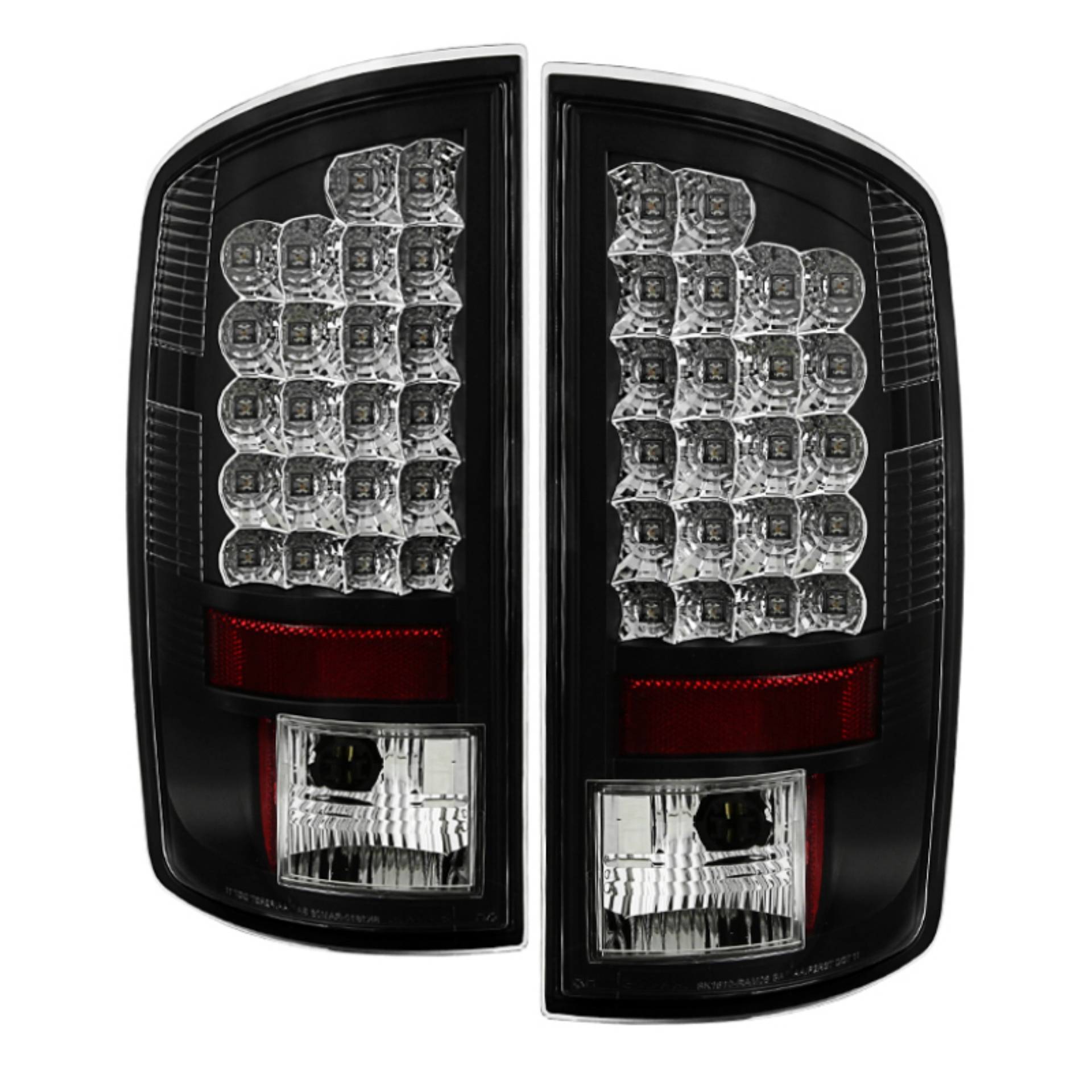 Picture of Spyder Dodge Ram 07-08 1500-Ram 07-09 2500-3500 LED Tail Lights Black ALT-YD-DRAM06-LED-BK