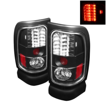 Picture of Spyder Dodge Ram 1500 94-01-Ram 2500-3500 94-02 LED Tail Lights Black ALT-YD-DRAM94-LED-BK