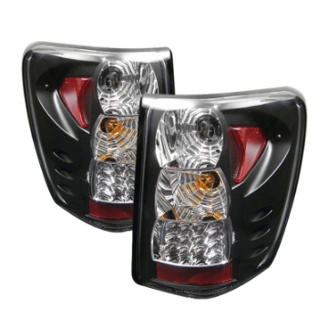 Picture of Spyder Jeep Grand Cherokee 99-04 LED IndicatorLED Tail Lights Black ALT-YD-JGC99-LED-BK