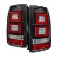 Picture of Spyder Land Rover Discovery LR4 10-14 Light Bar LED Tail Lights Black ALT-YD-LRDLR410-LBLED-BK
