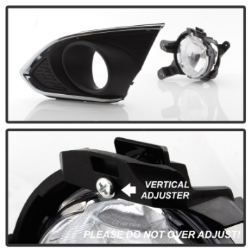 Picture of Spyder Chevy Spark 2013-2015 OEM Fog Light W-Universal Switch- Clear FL-CSPA2013-C