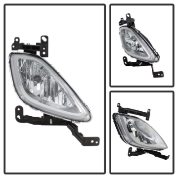Picture of Spyder Hyundai Elantra 2011-2013 OE Style Fog Lights W-Switch Clear FL-HYE2011-C