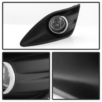 Picture of Spyder Ford C-Max 2013-2015 OEM Fog Light W-Universal Switch- Clear FL-FCMAX2013-C