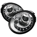 Picture of Spyder Volkswagen Beetle 1998-2005 Projector Headlights DRL Chrome PRO-YD-VB98-DRL-C