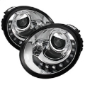 Picture of Spyder Volkswagen Beetle 1998-2005 Projector Headlights DRL Chrome PRO-YD-VB98-DRL-C