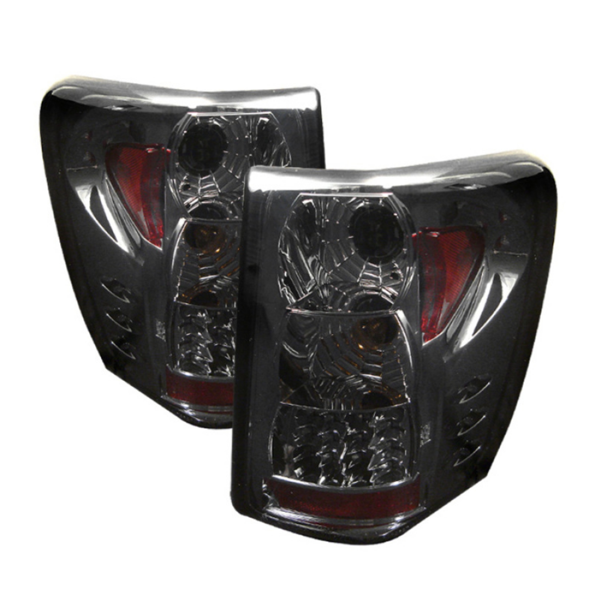 Picture of Spyder Jeep Grand Cherokee 99-04 LED Tail Lights Version 2 Smoke ALT-YD-JGC99-LED-SM-G2