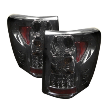Picture of Spyder Jeep Grand Cherokee 99-04 LED Tail Lights Version 2 Smoke ALT-YD-JGC99-LED-SM-G2