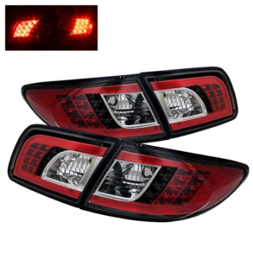Picture of Spyder Mazda 6 03-08 4-5DR Not fit WagonLED Tail Lights Black ALT-YD-M603-LED-BK