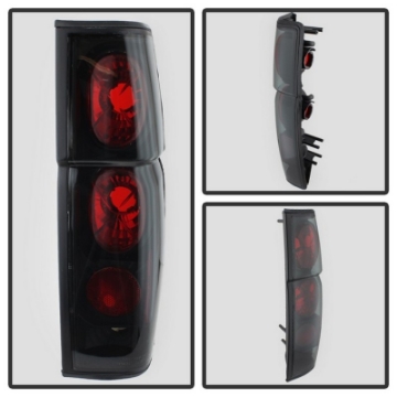 Picture of Spyder Nissan Hardbody 86-97 Euro Style Tail Lights Black Smoke ALT-YD-NH86-BSM