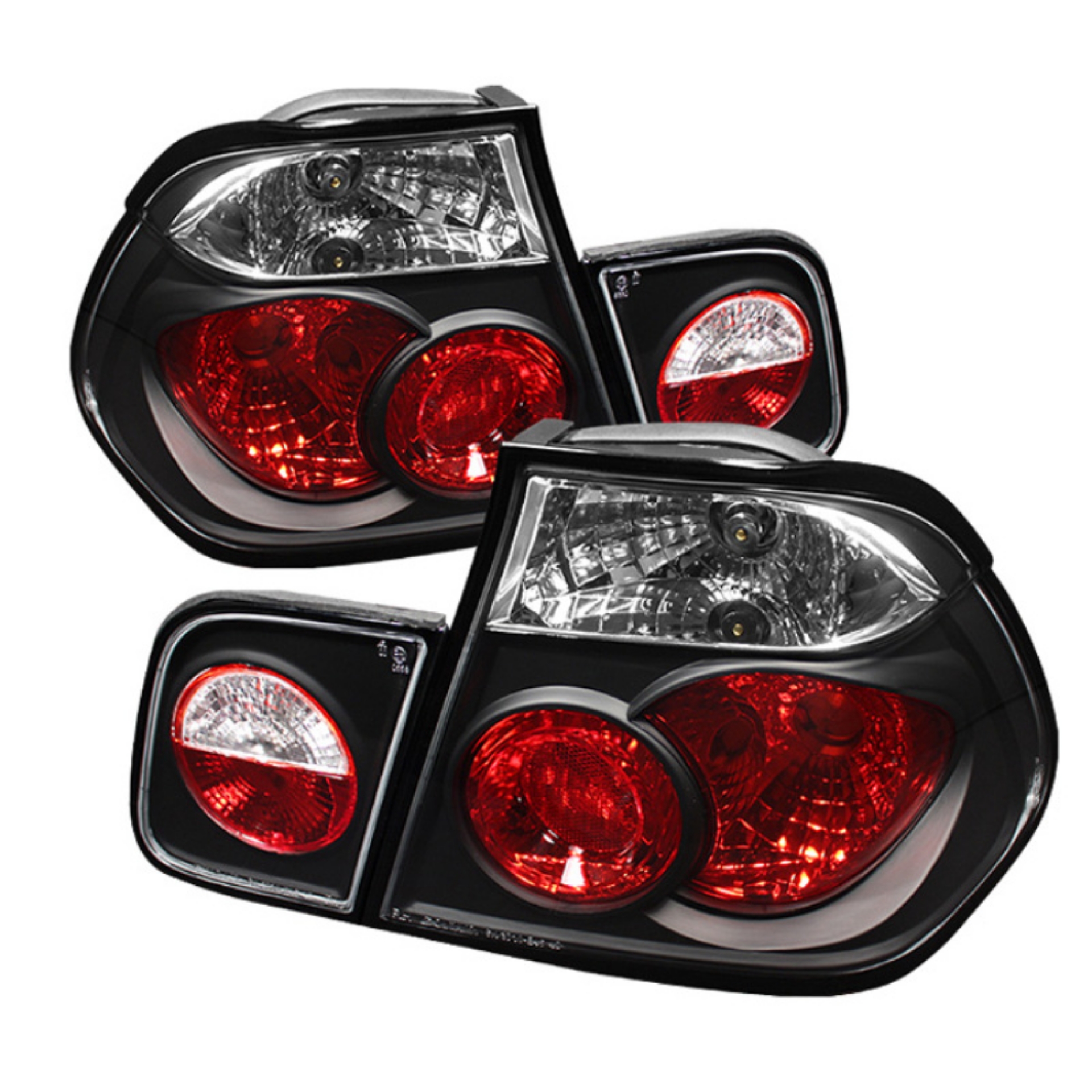 Picture of Spyder BMW E46 3-Series 99-01 4Dr Euro Style Tail Lights- Black ALT-YD-BE4699-4D-BK