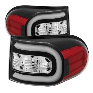 Picture of Spyder Toyota FJ Cruiser 07-13 Light Bar LED Tail Lights Black ALT-YD-TFJ07-LBLED-BK