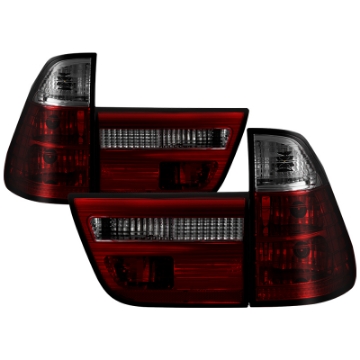 Picture of Spyder BMW E53 X5 00-06 4PCS Euro Style Tail Lights- Red Smoke ALT-YD-BE5300-RS