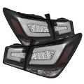 Picture of Spyder Chevy Cruze 2011-2014 Light Bar LED Tail Lights Black ALT-YD-CCRZ11-LBLED-BK