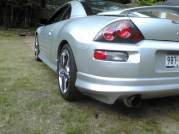 Picture of Spyder Mitsubishi Eclipse 00-02 Euro Style Tail Lights Black ALT-YD-ME00-BK