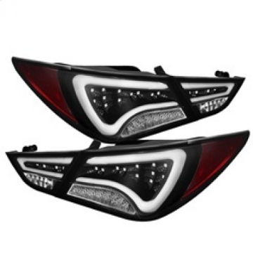 Picture of Spyder Hyundai Sonata 11-13 LED Tail Lights Light Bar Black ALT-YD-HYSON11-LED-BK