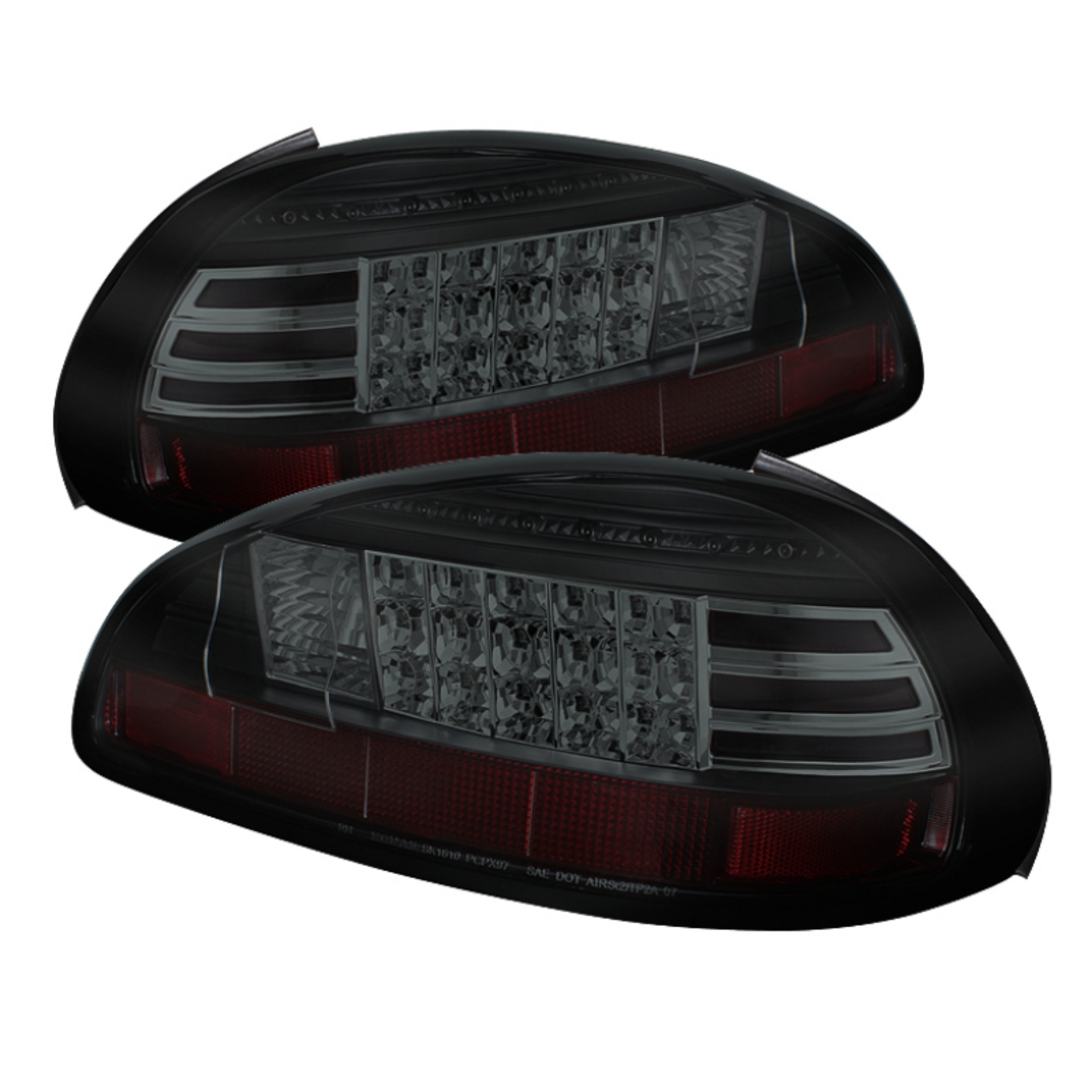 Picture of Spyder Pontiac Grand Prix 97-03 LED Tail Lights Black Smoke ALT-YD-PGP97-LED-BSM