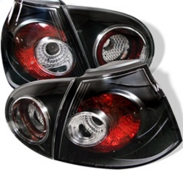 Picture of Spyder Volkswagen Golf V 06-09 Euro Style Tail Lights Black ALT-YD-VG03-BK