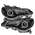 Picture of Spyder Subaru BRZ 12-14 Projector Headlights- DRL LED Black PRO-YD-SUBRZ12-BK