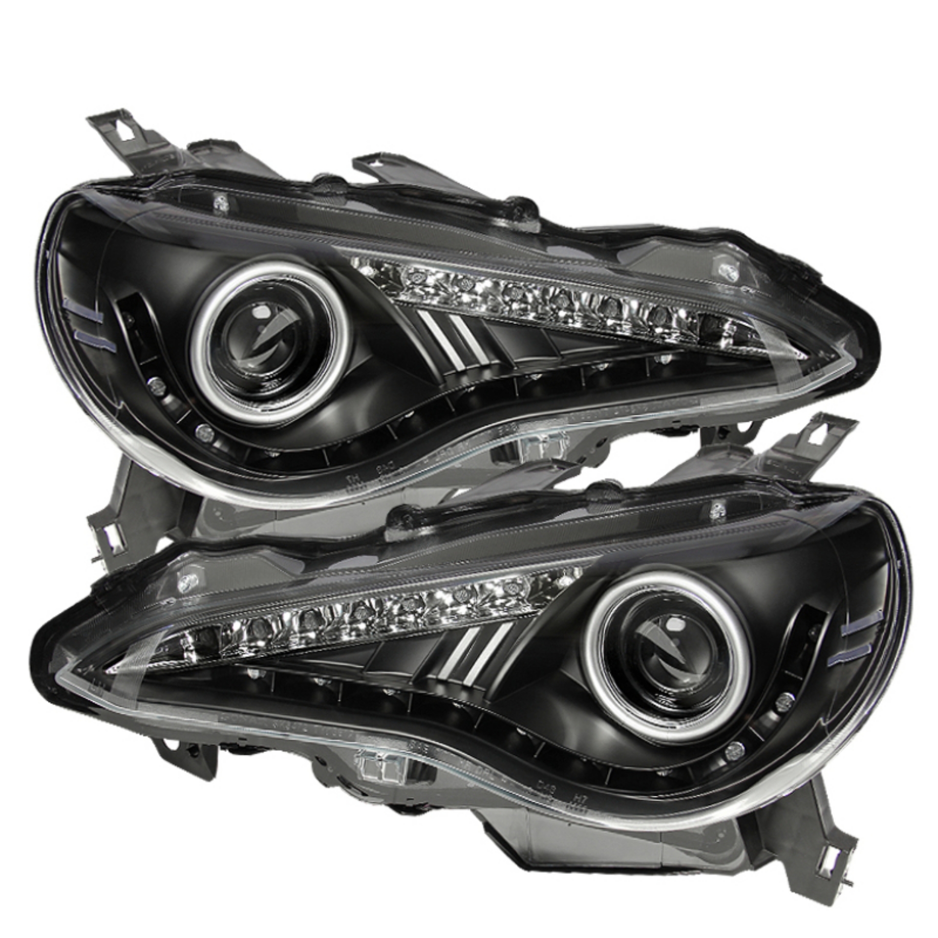Picture of Spyder Subaru BRZ 12-14 Projector Headlights- DRL LED Black PRO-YD-SUBRZ12-BK