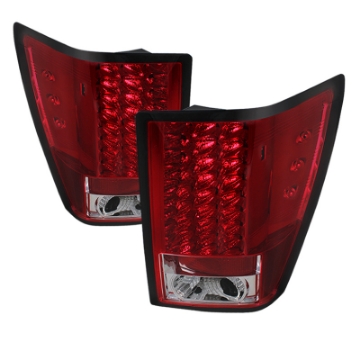 Picture of Spyder Jeep Grand Cherokee 07-10 LED Tail Lights Red Clear ALT-YD-JGC07-LED-RC