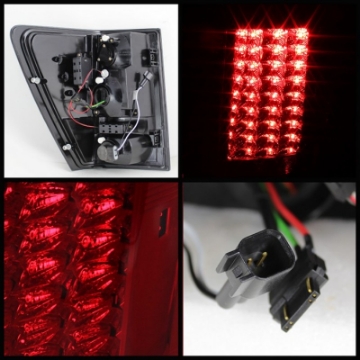 Picture of Spyder Jeep Grand Cherokee 07-10 LED Tail Lights Red Clear ALT-YD-JGC07-LED-RC
