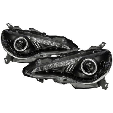 Picture of Spyder Scion FRS 12-14 Projector Headlights DRL LED Black PRO-YD-SFRS12-BK