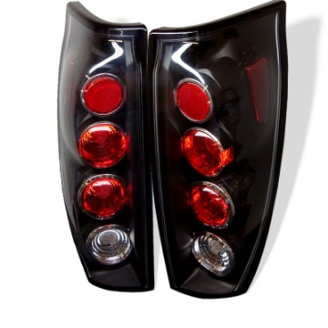Picture of Spyder Chevy Avalanche 02-06 Euro Style Tail Lights Black ALT-YD-CAV04-BK