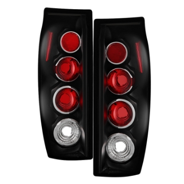 Picture of Spyder Chevy Avalanche 02-06 Euro Style Tail Lights Black ALT-YD-CAV04-BK