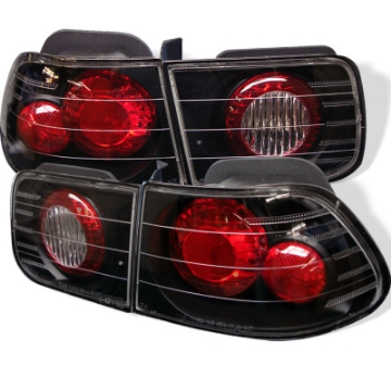 Picture of Spyder Honda Civic 96-00 2Dr Euro Style Tail Lights Black ALT-YD-HC96-2D-BK